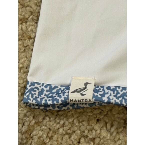 Mantra Golf Men White Catalyst Coral Contrast Golf Polo Shirt Size XXL 2XL EUC - Picture 2 of 4